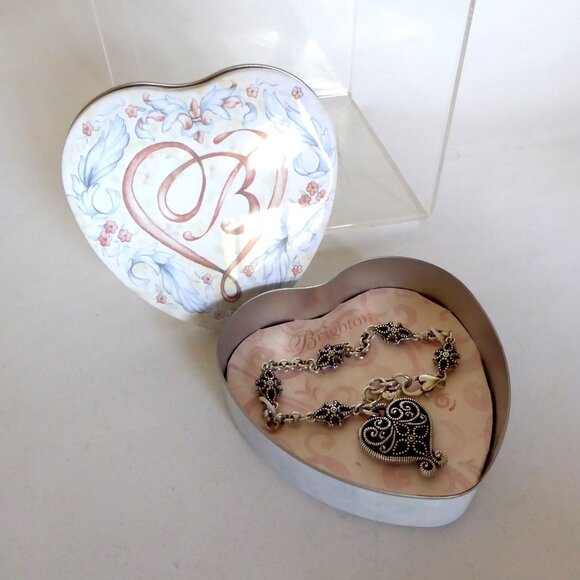 NEW RETIRED BRIGHTON FRENCH KISS FILIGREE BRACELET SILVER J33350 - Picture 2 of 8